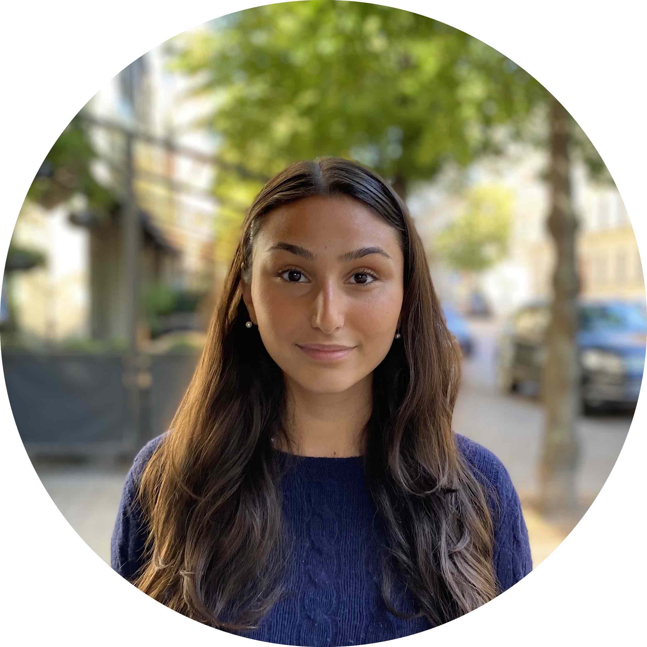 person with city background