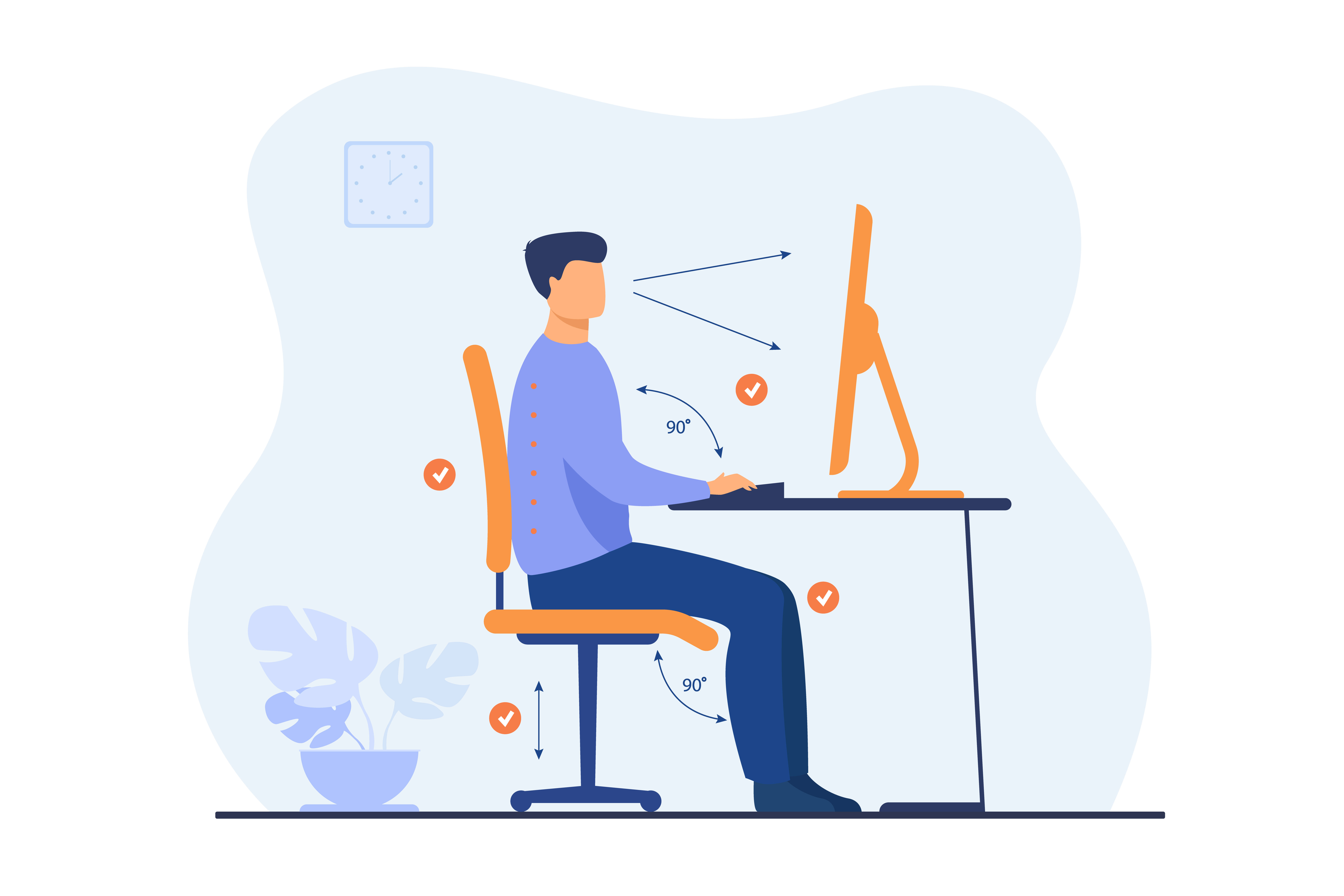Body language during interview