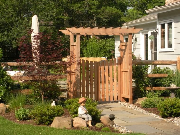 Arche clôture jardin