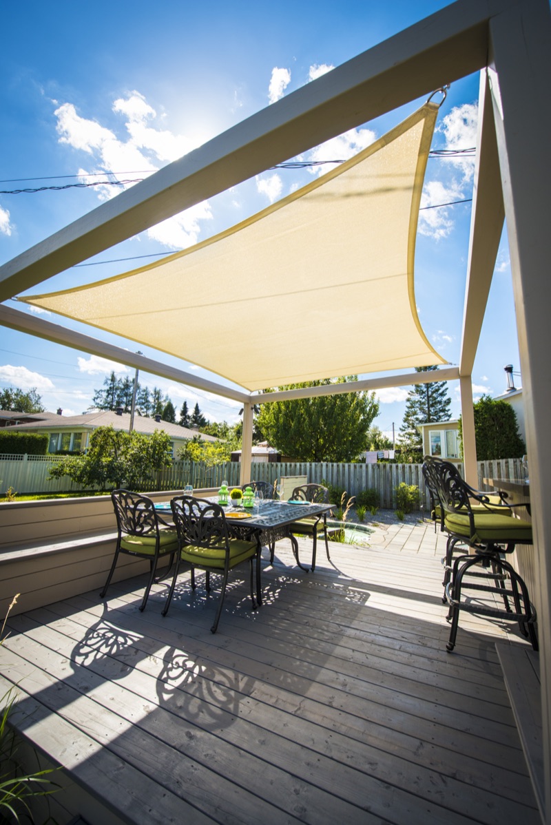 Voile d'ombrage sur terrasse 4