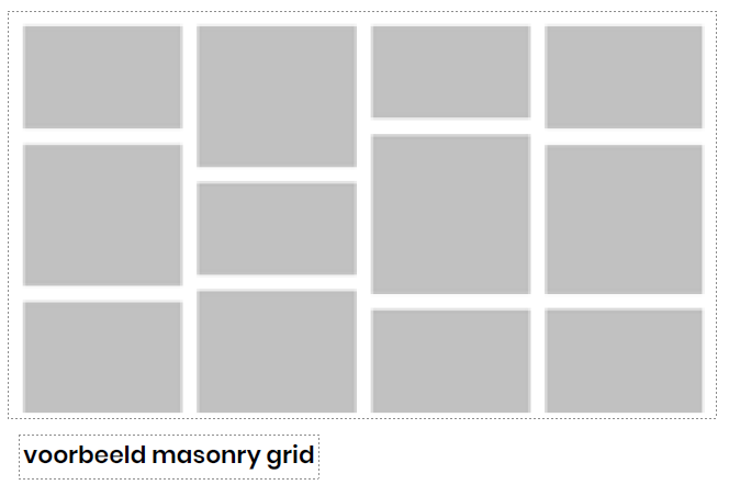 voorbeeld: masonry grid