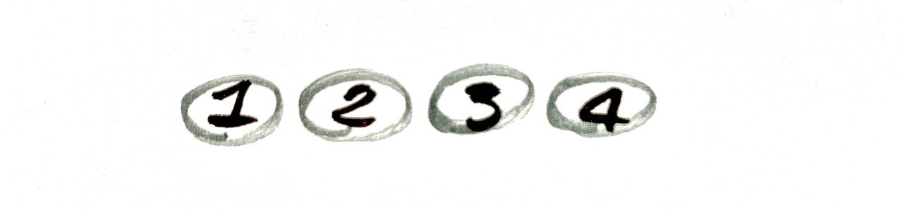 one two three four