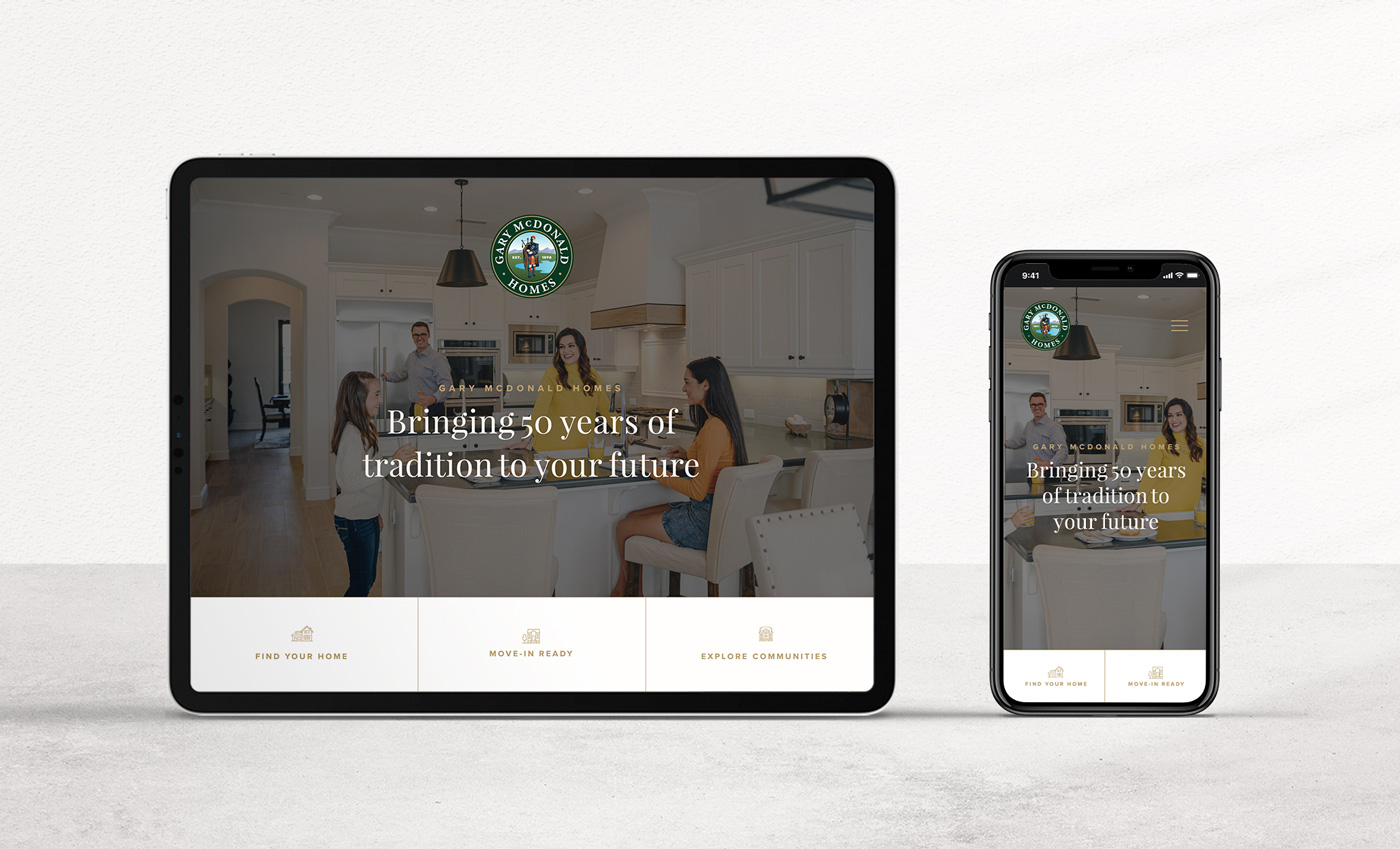 Tablet and mobile responsive website design