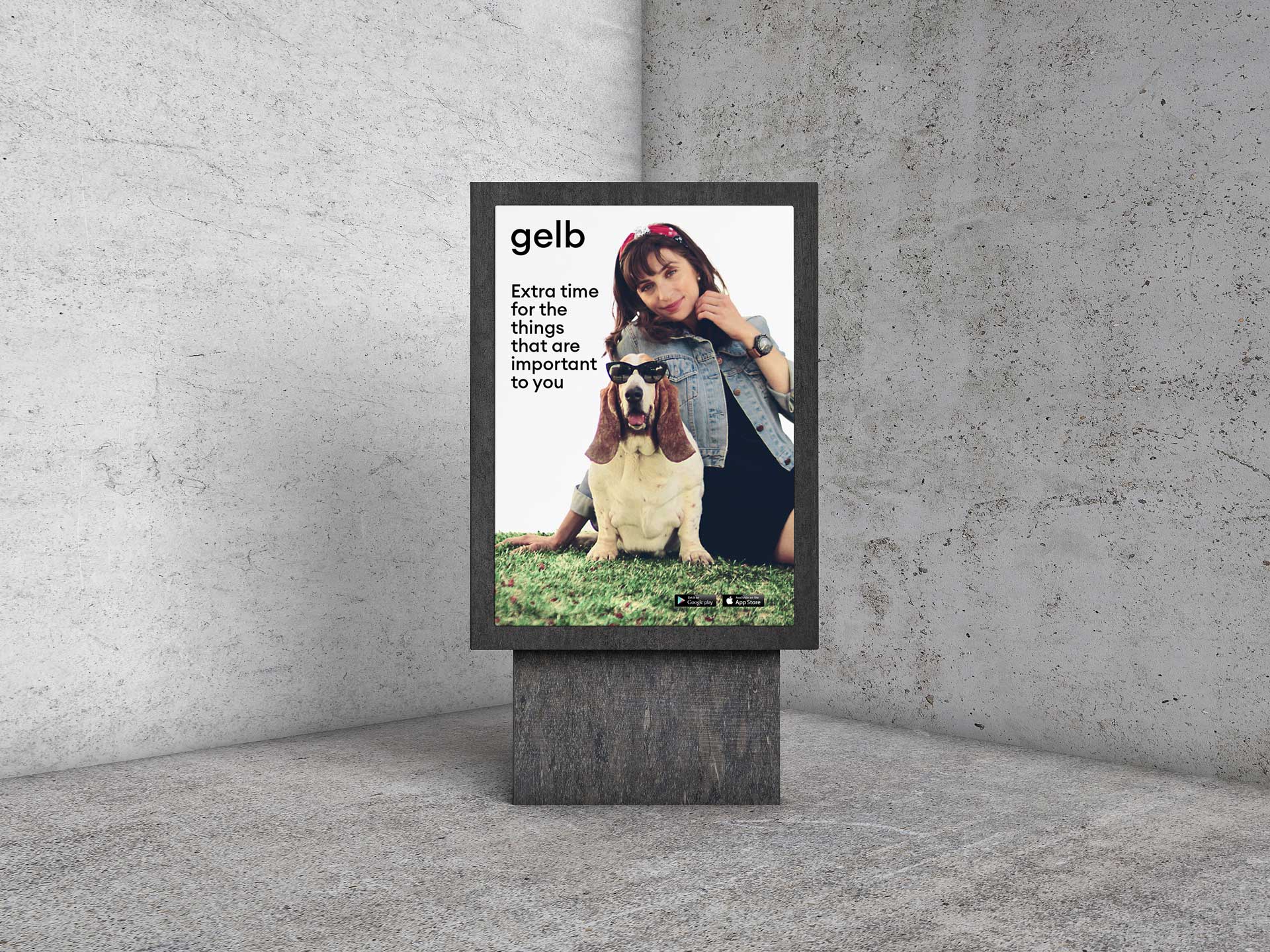 Gelb poster mockup