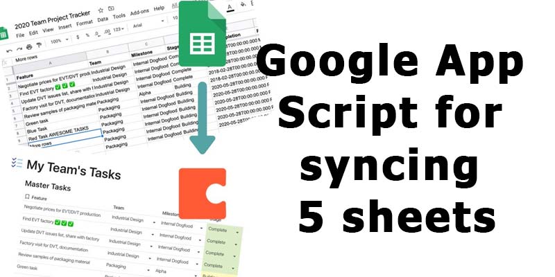Syncing Google Sheet Data Using Google App Script
