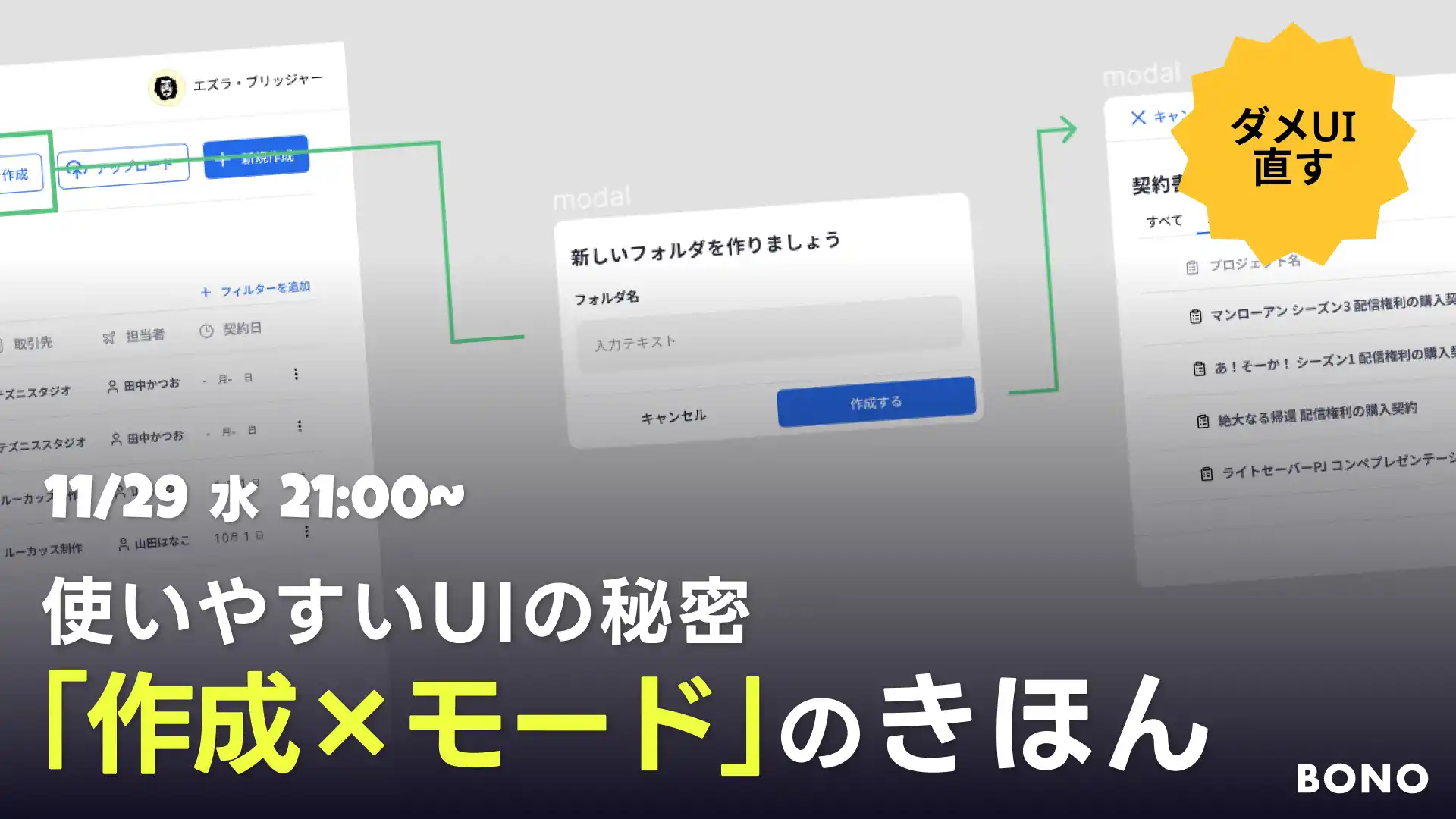 【勉強会】ダメなUIから学ぶ"モード"の基本。モード切替は遷移ではない。モード中は別ユニバース。マリオは右に進む