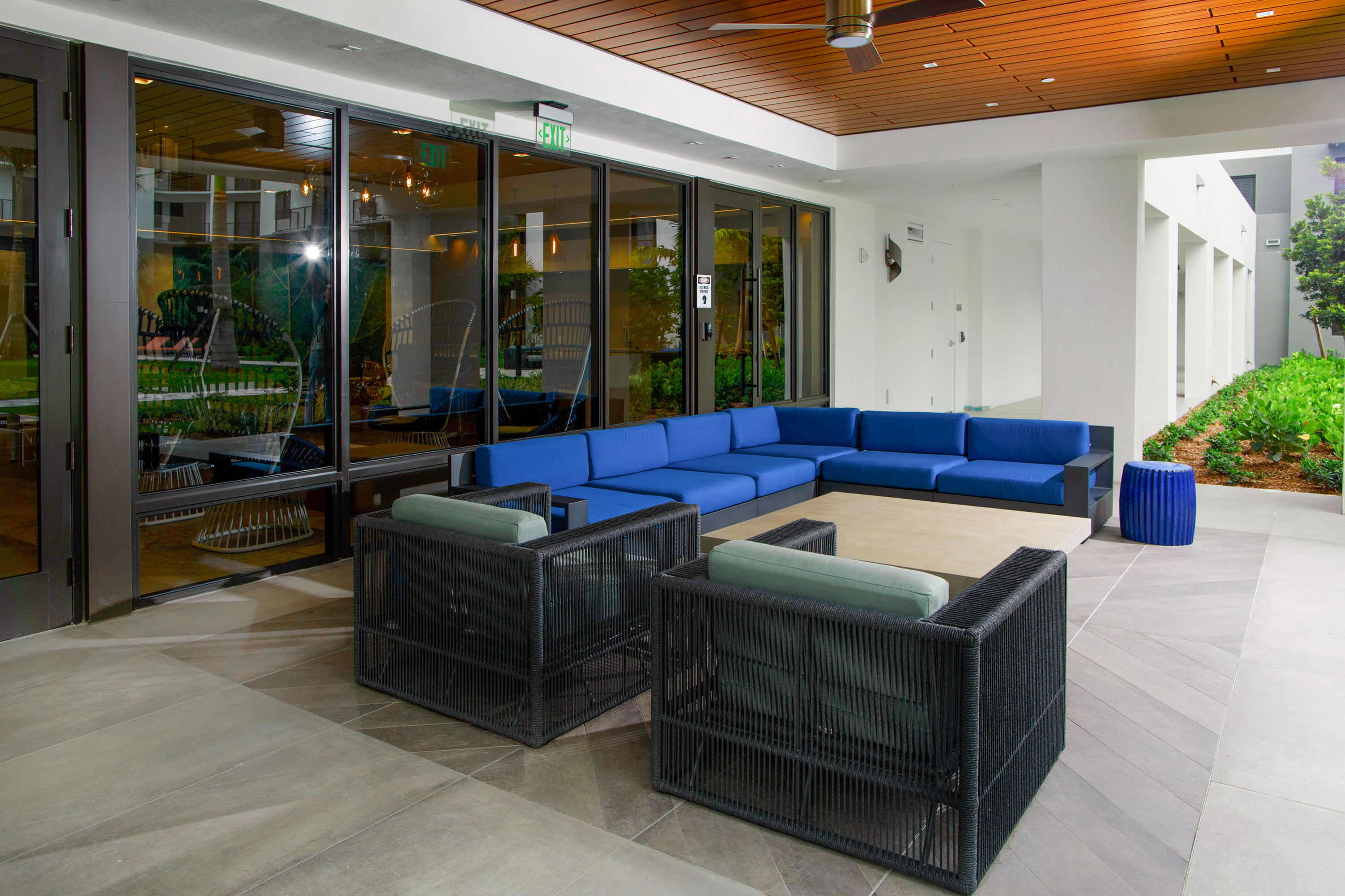 Large lounge outdoor area