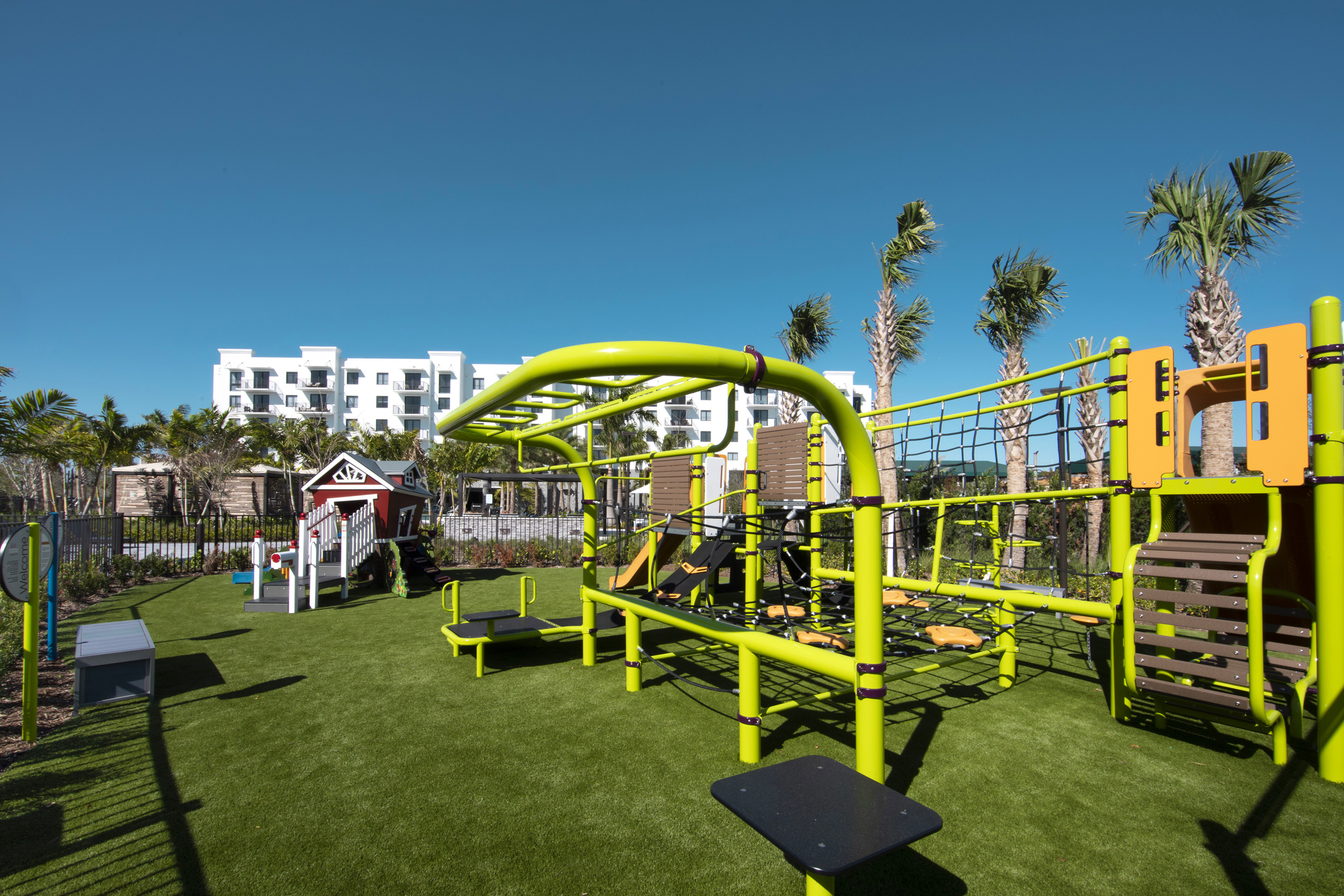Green playground installation