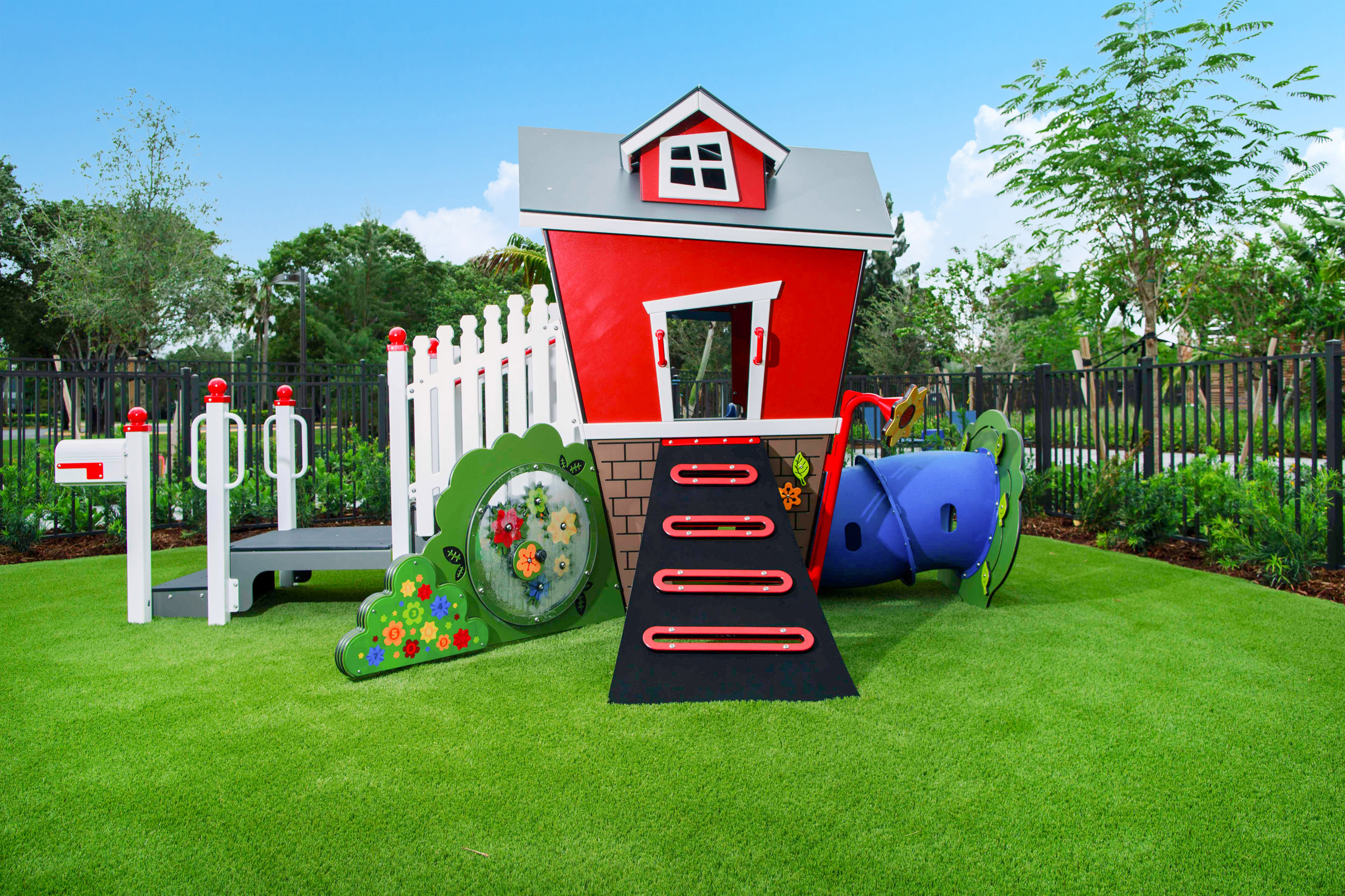 Playground red house