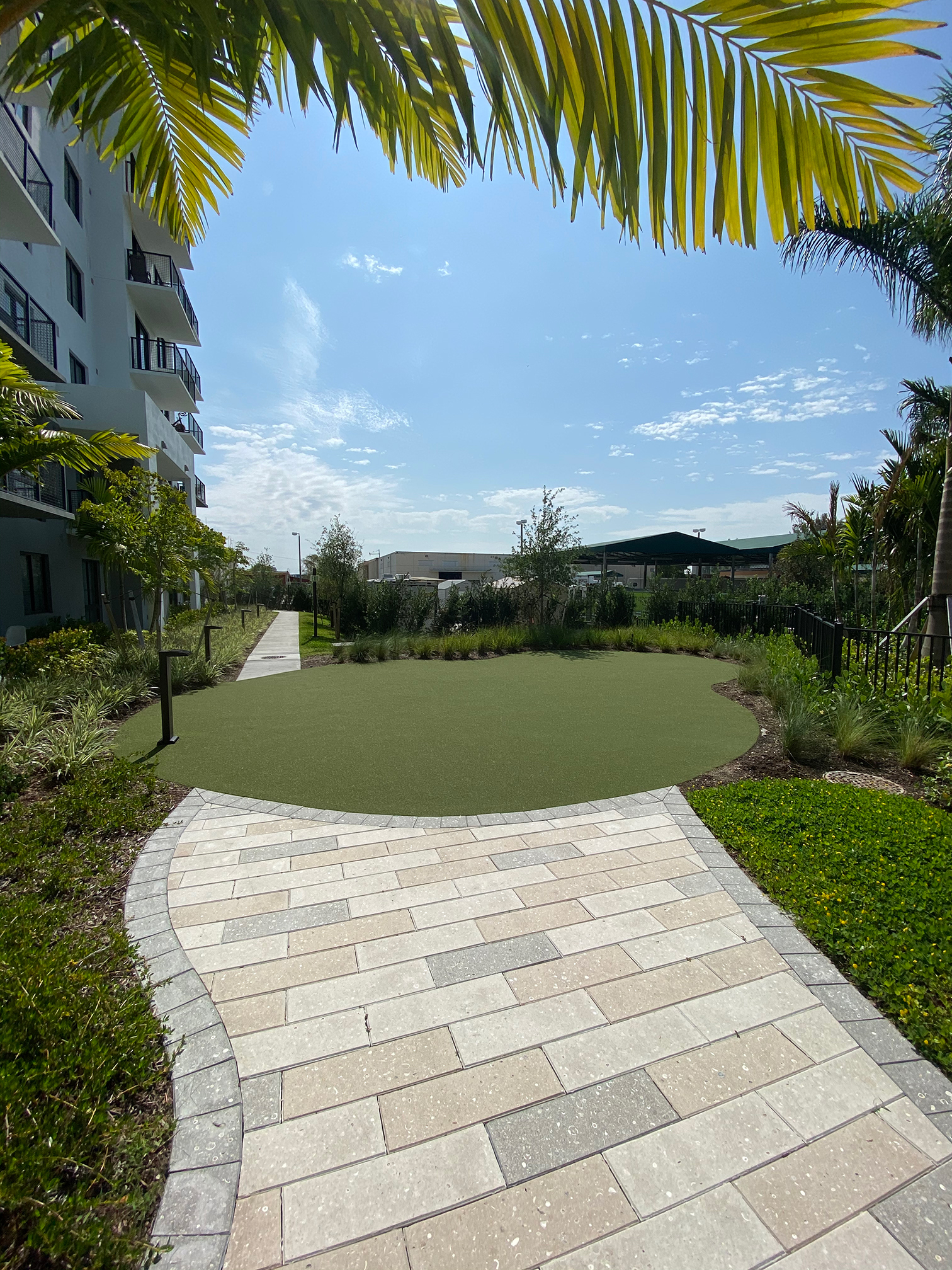 Path to Yoga Lawn at Sanctuary Doral