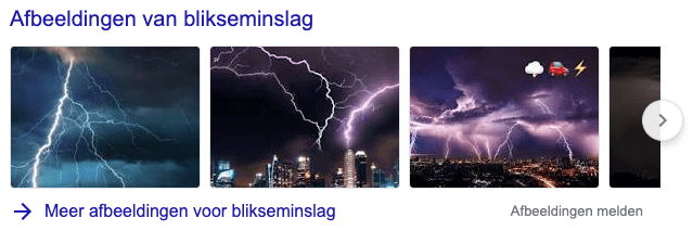 afbeeldingen in de SERP
