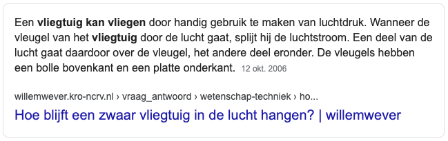Featured Snippets in Google