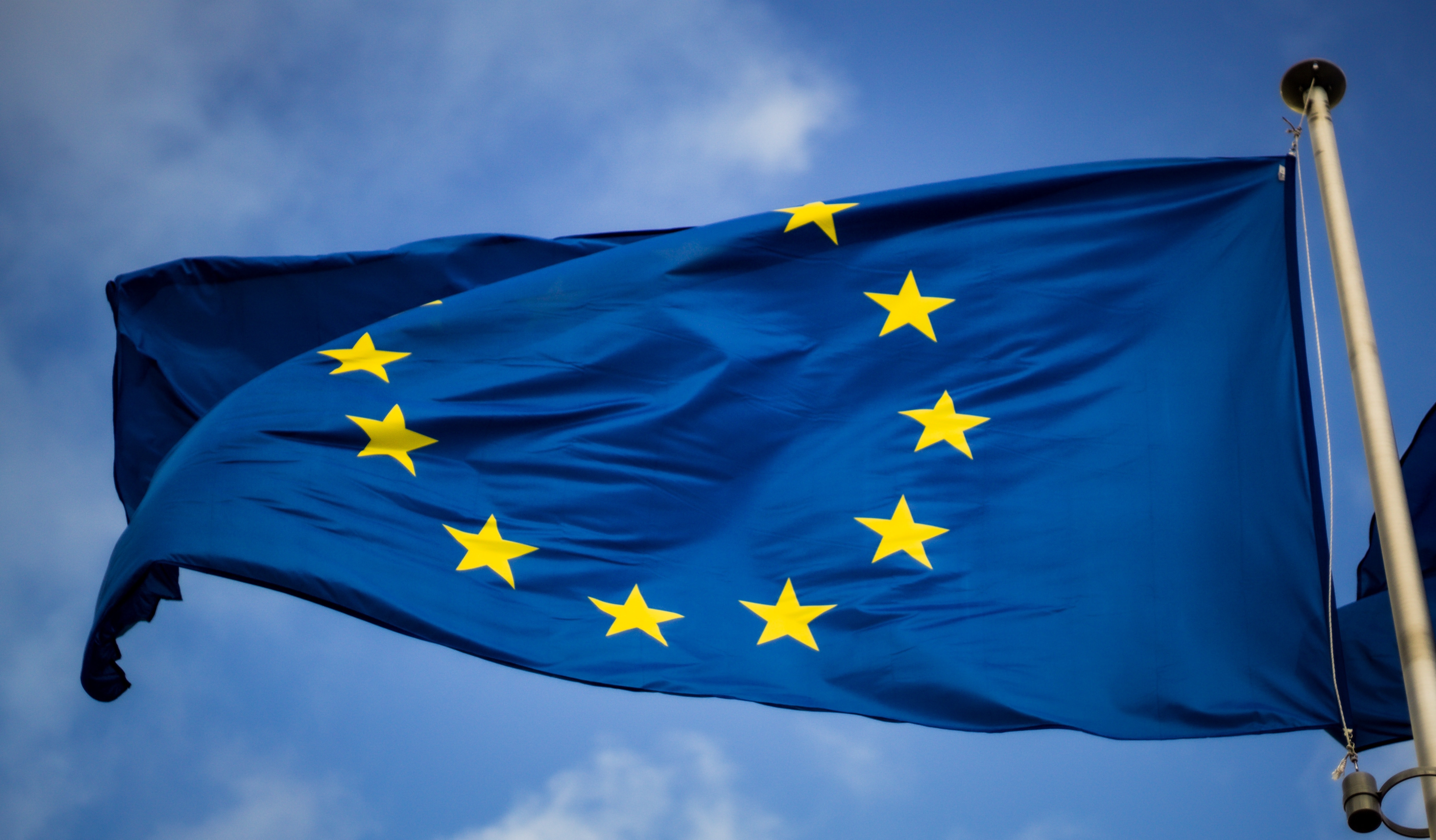 EU flags at the European Commission Berlaymont building