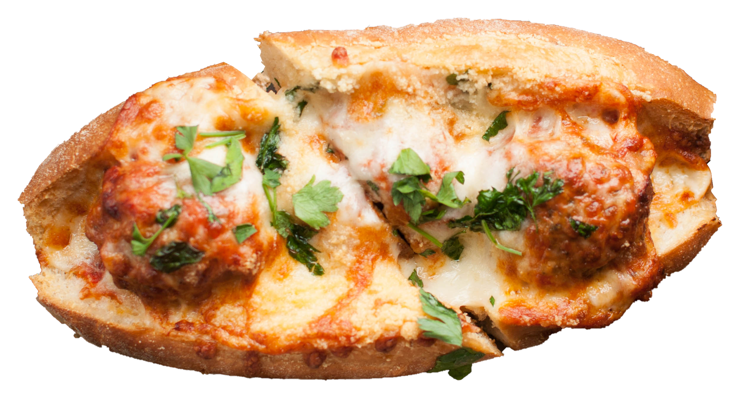 A picture of Twenty Fourth Pizza and meatballs delicious sandwich