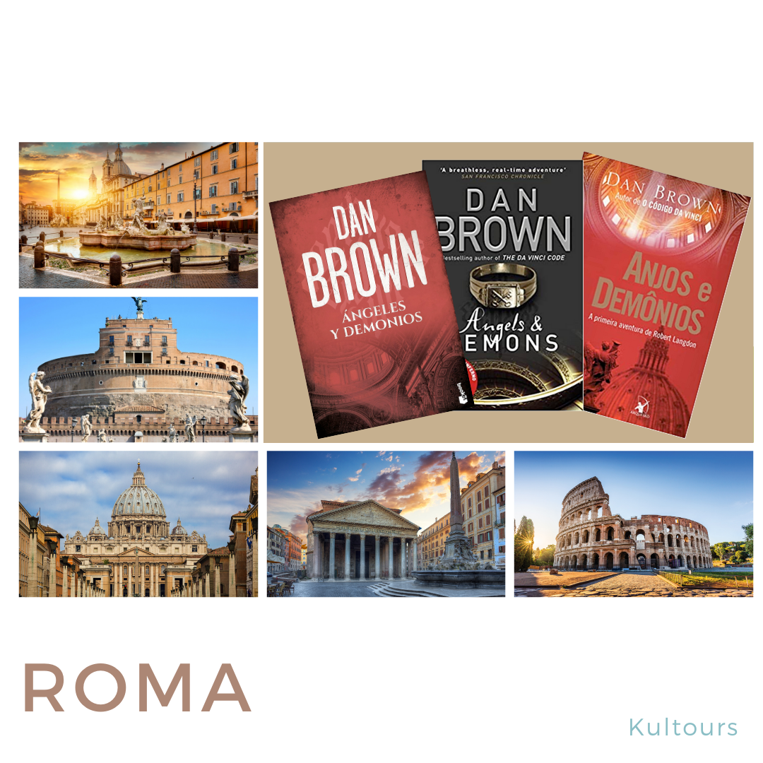 Roma y el libro "Angeles y Demónios", de Dan Brown