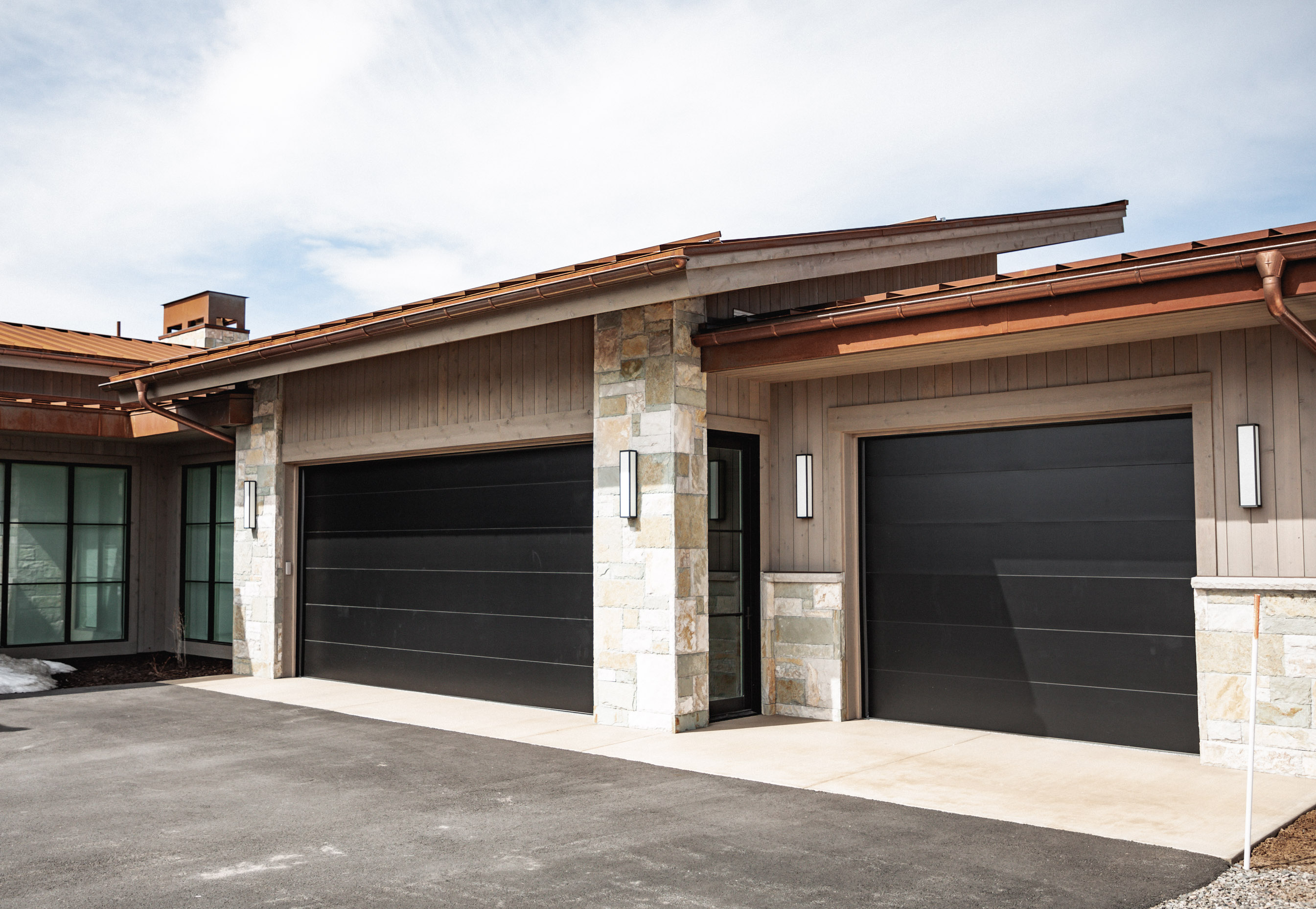 Steel garage doors