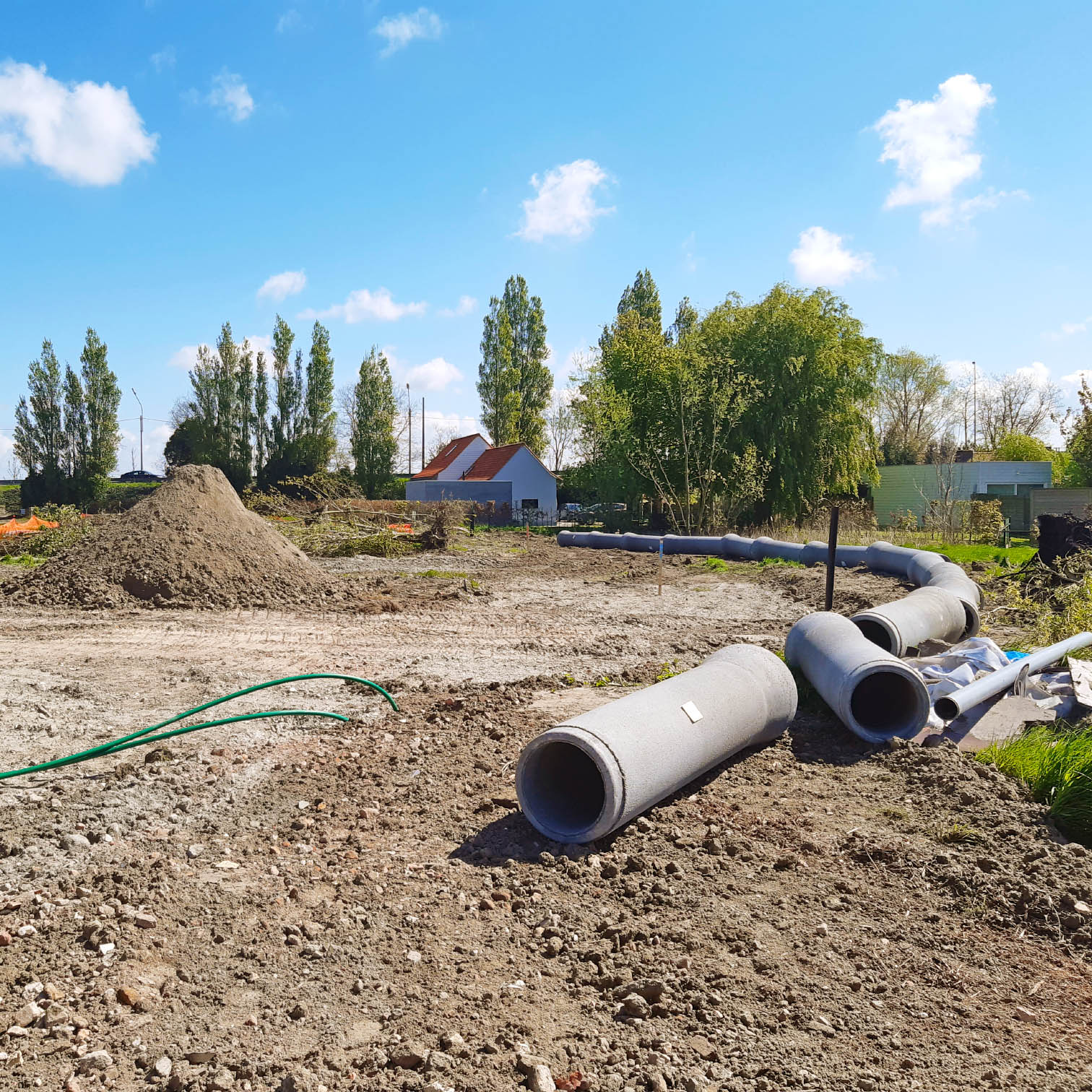 start rioleringswerken