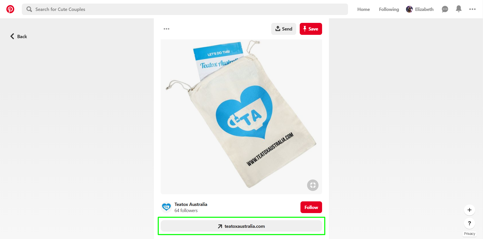 Use a link to your website