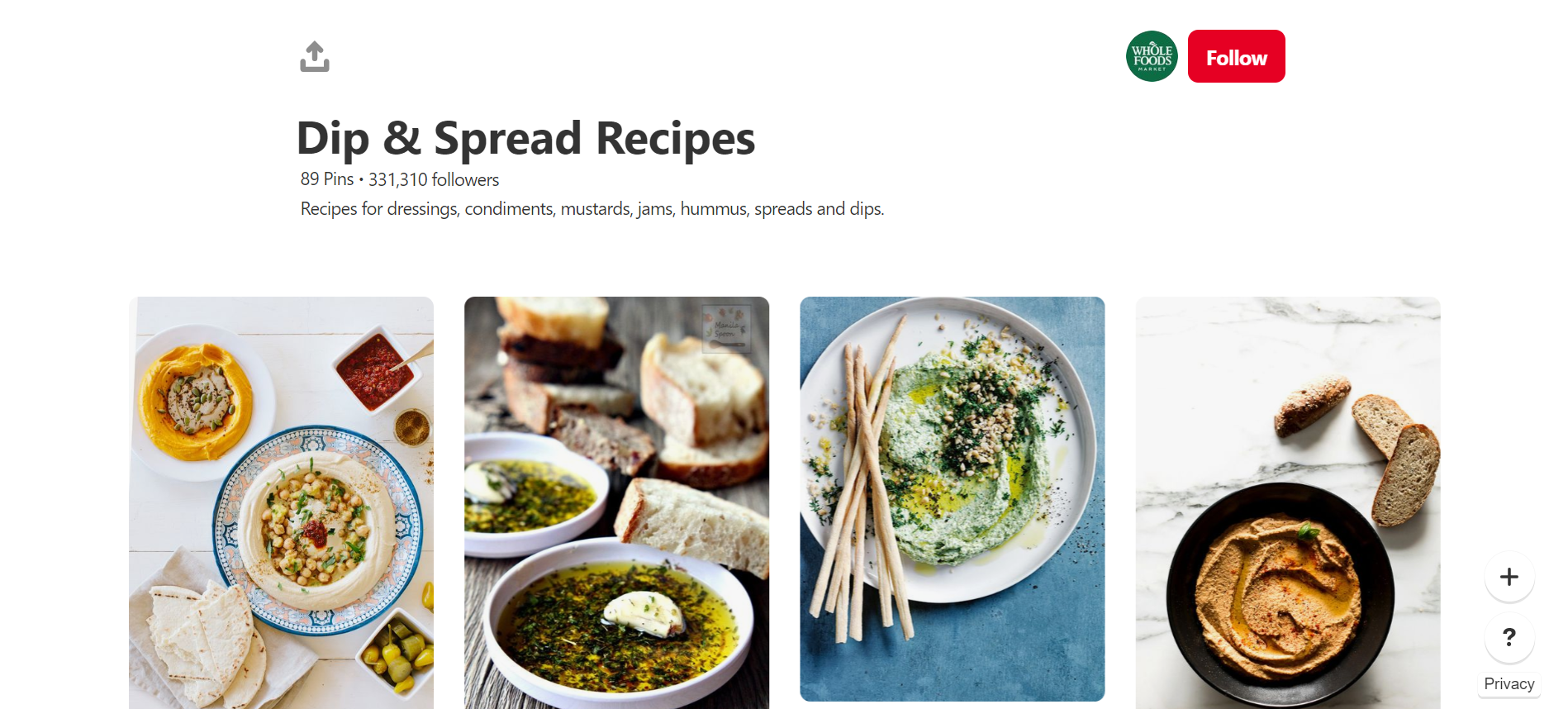 Whole Foods Market is one of the great online stores on Pinterest