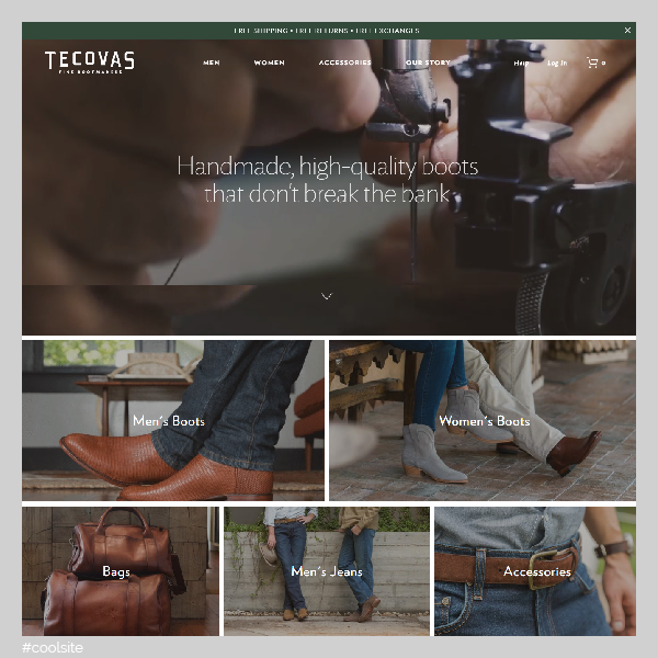 Tecovas is a cool cowboy boots store