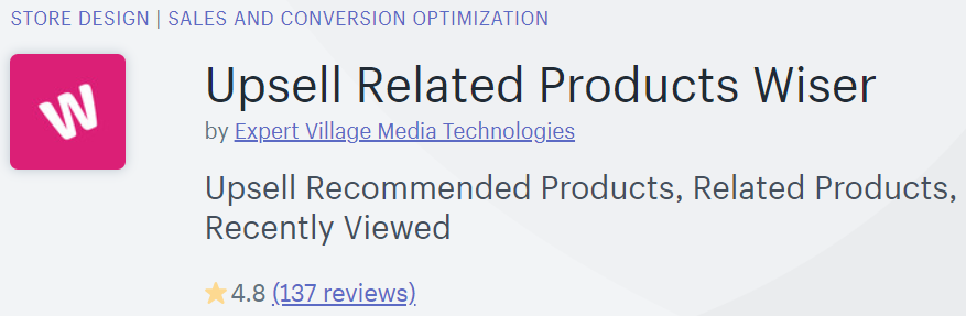 Wiser - Upsell Related Products is one of the best app for display related product in your Shopify store
