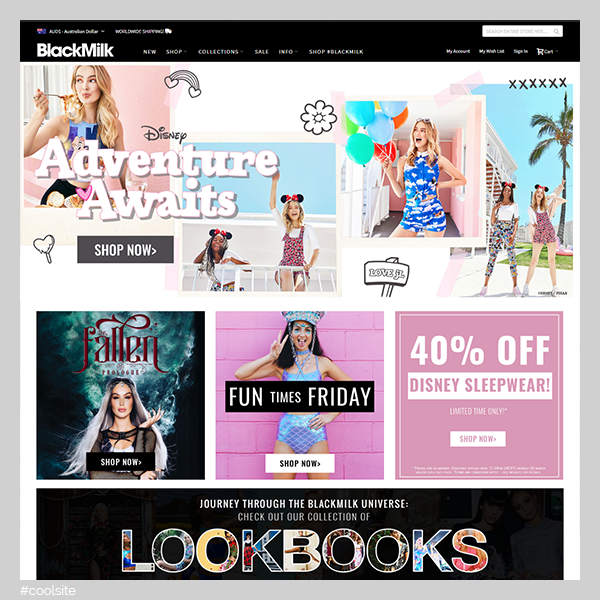 BlackMilk is a cool unusual clothing store