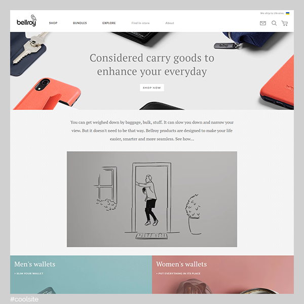 Bellroy is a cool leather wallets store