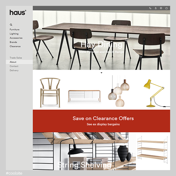 Haus is a cool furniture and household goods store