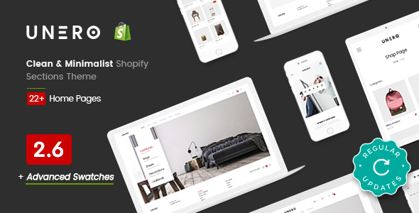 The fifth good Shopify template - Unero