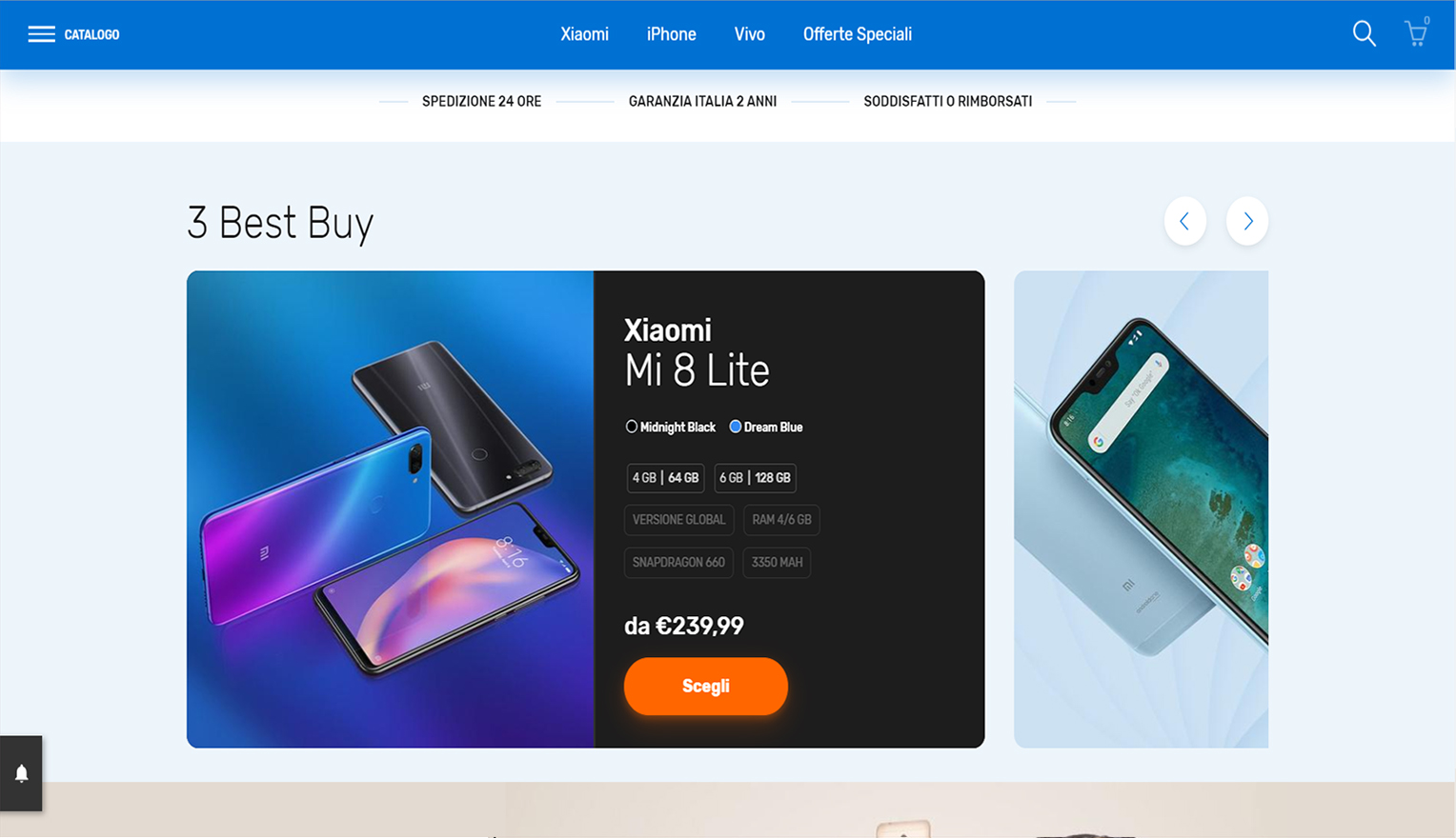 example of slideshow size in Shopify store