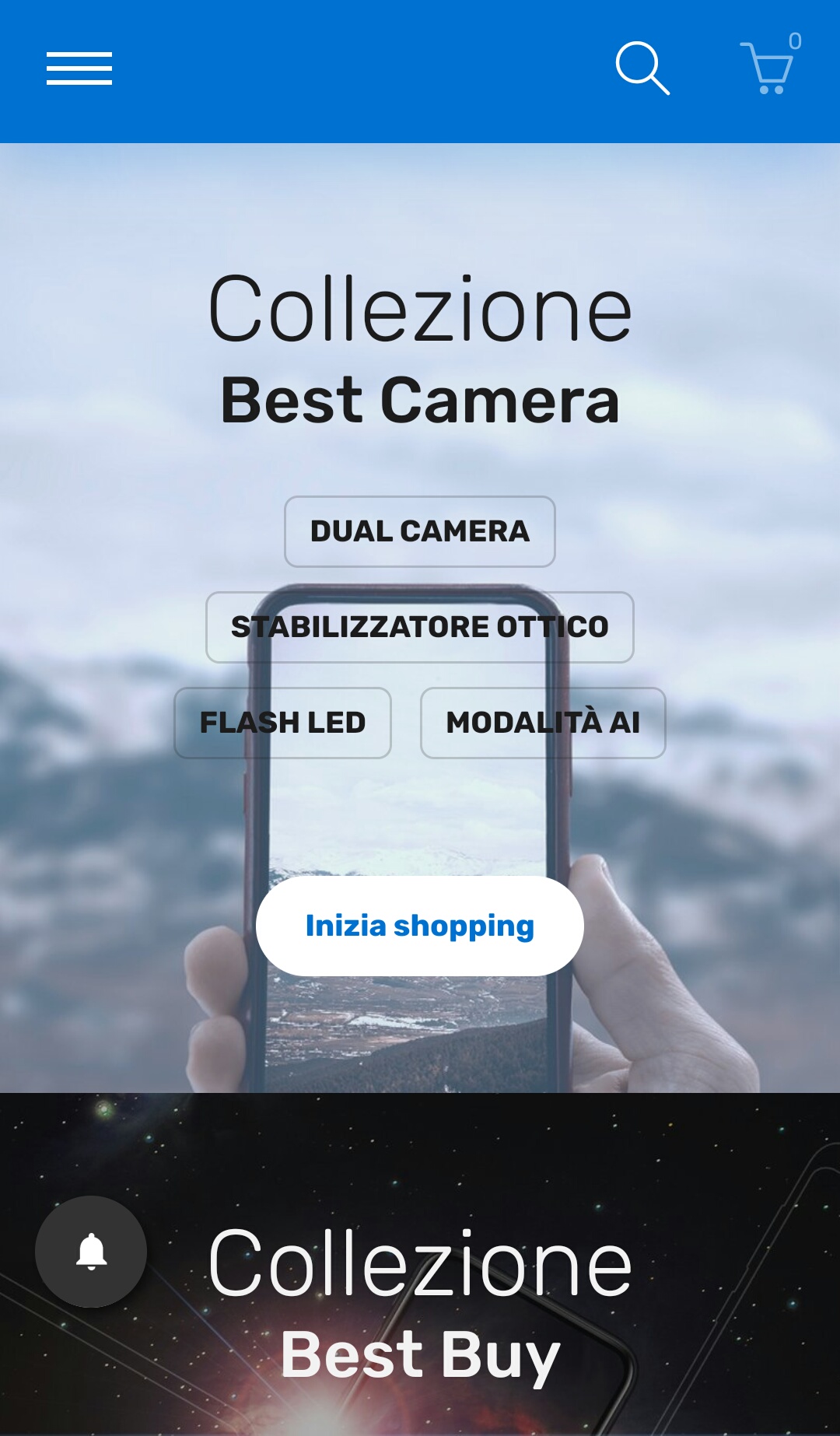 example of banner image size for mobile version in Shopify store