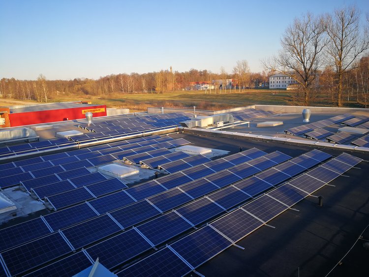 Solar panels in LTP TEXDAN
