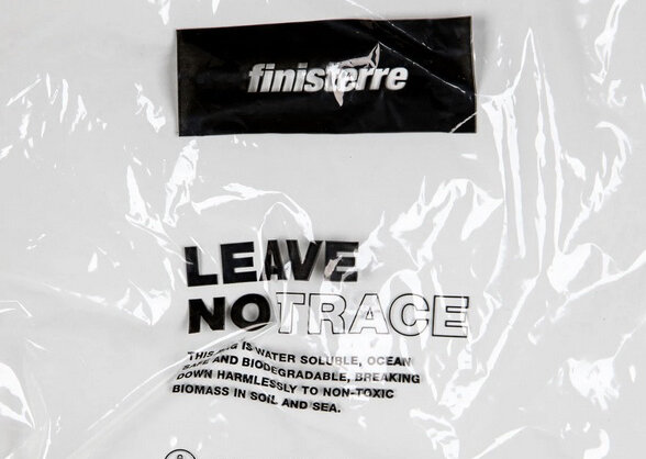 Finisterre ‘Leave No Trace’ bag, image at www.aquapakpolymers.com