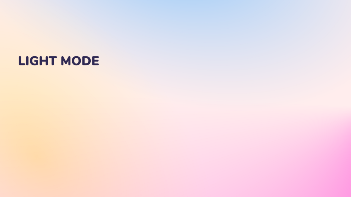 Light mode colours
