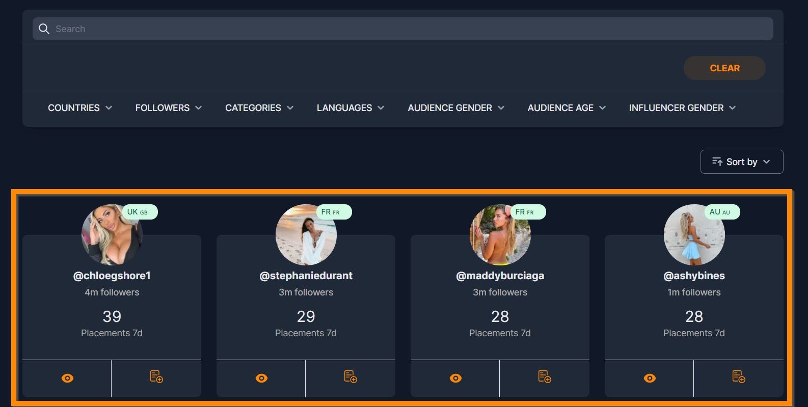 Minea influence marketing