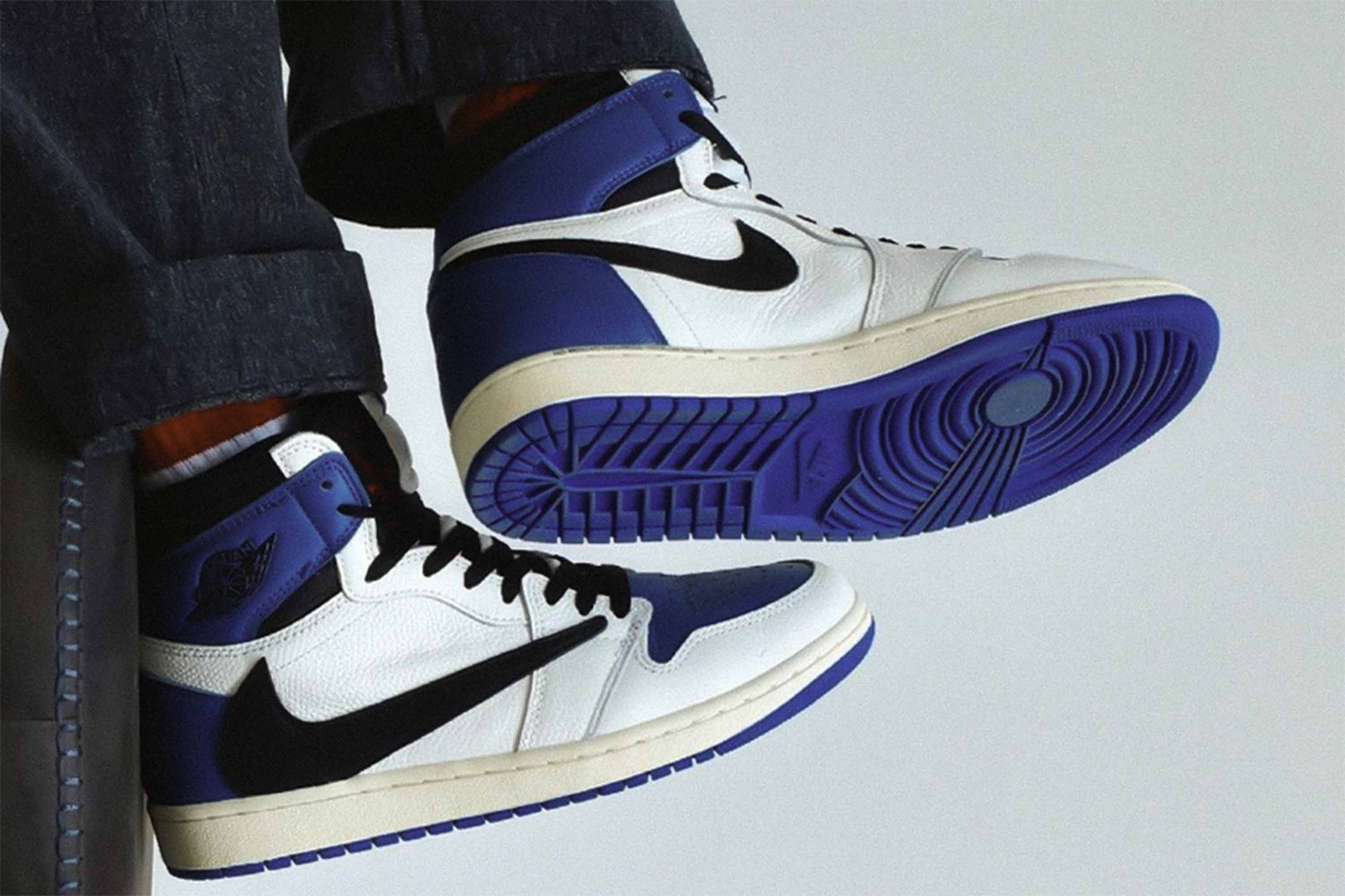 New Images Of The Fragment X Travis Scott X Air Jordan 1 High Surface