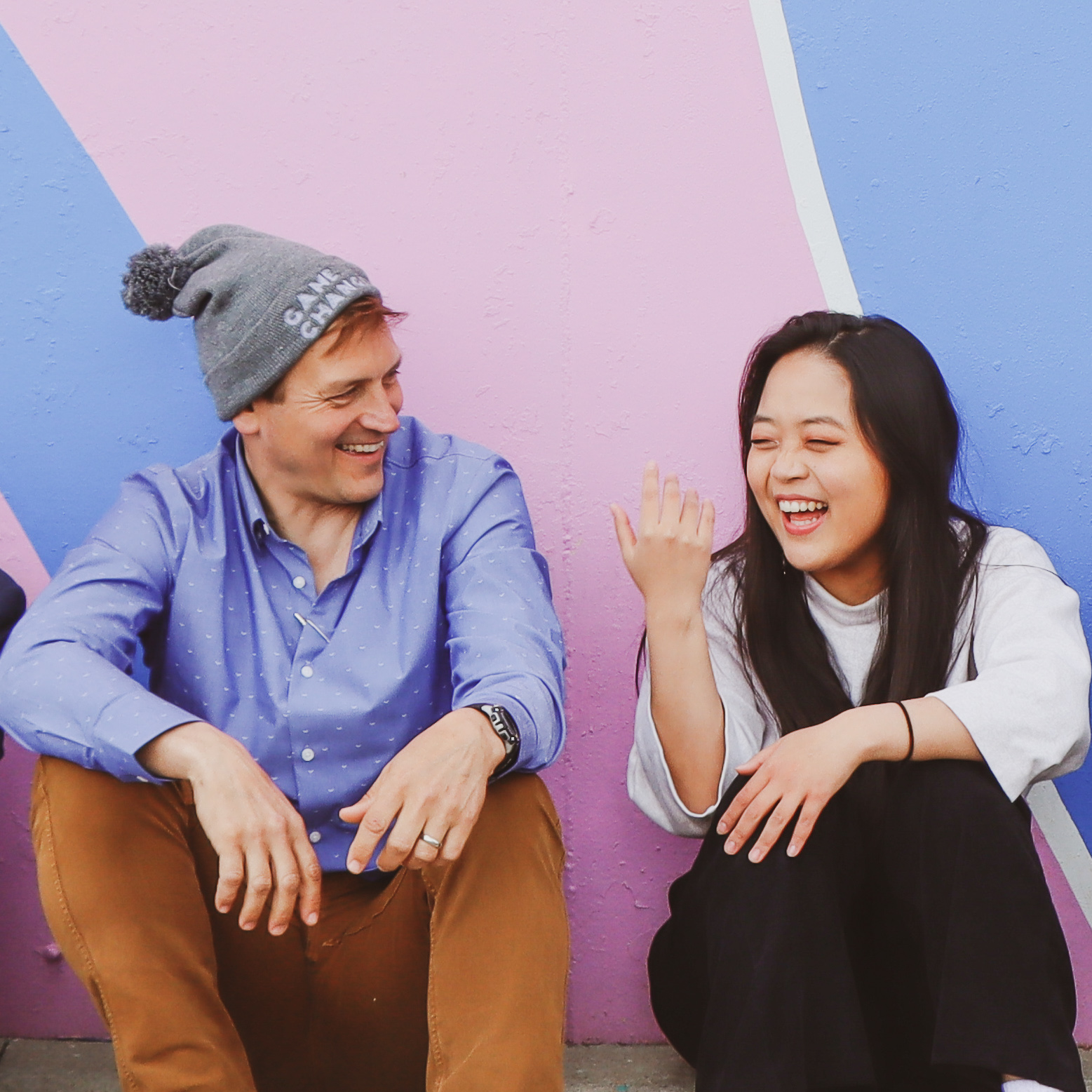 Roy & Han Ju laughing