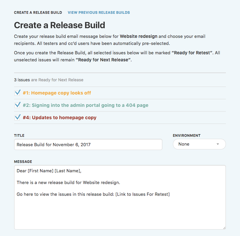 track a new bug or issue