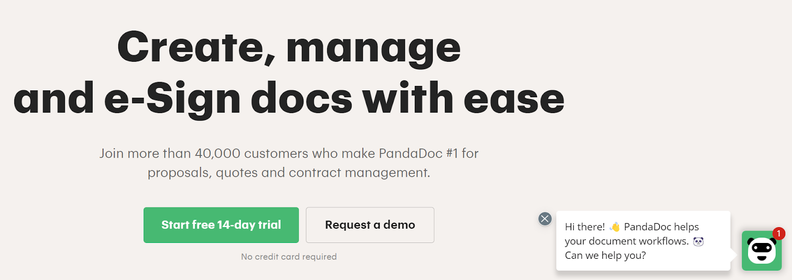 A screenshot of Panadoc