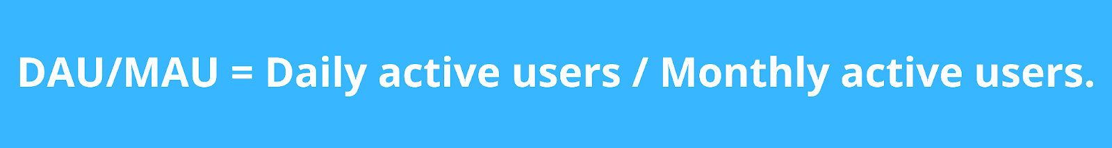 Equation for active users