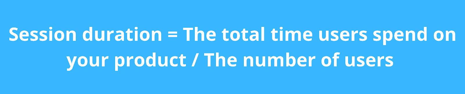 Equation for Session Duration