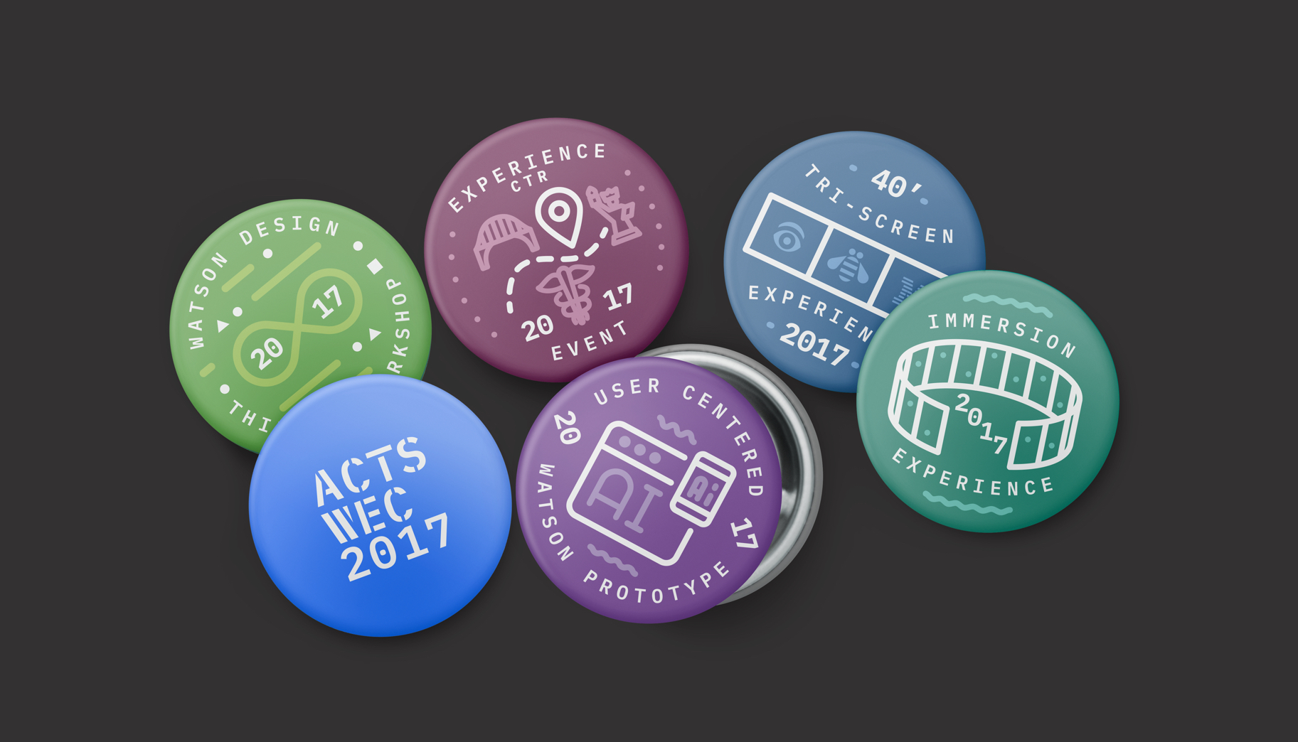 2017 ACTS/WEC team pins