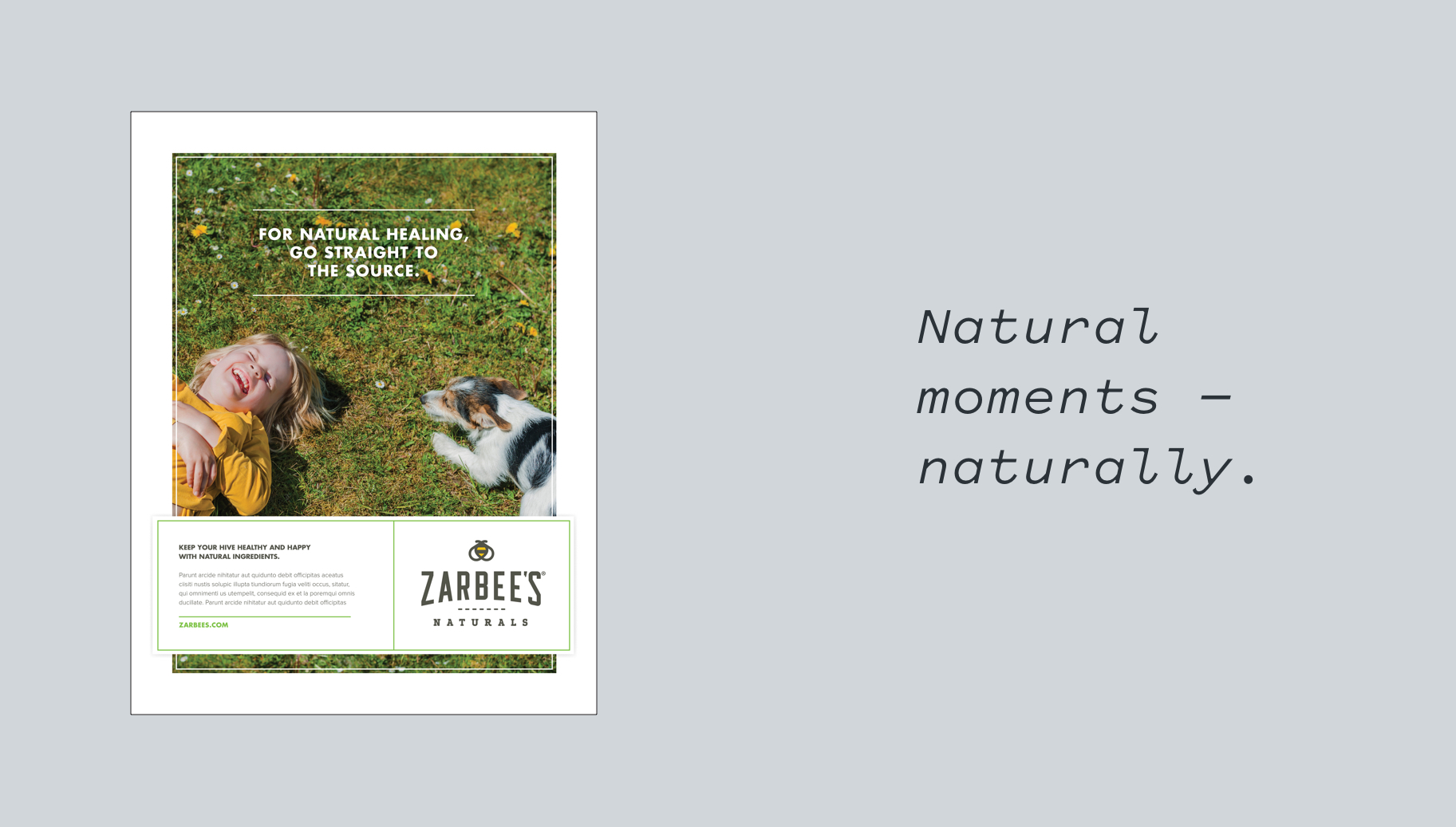 Zarbee's Naturals brand advertising