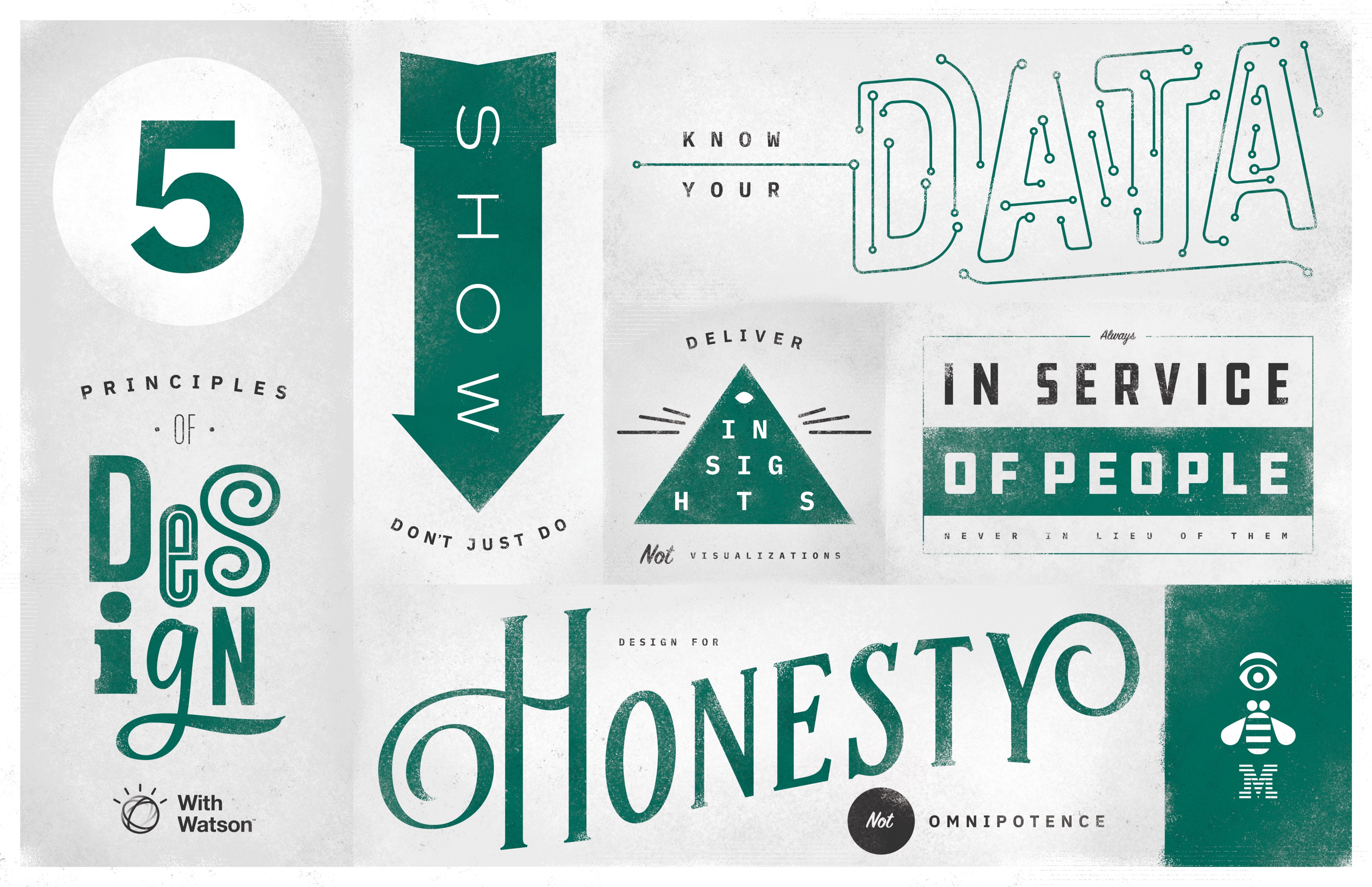 5 Principles of Design with Watson poster