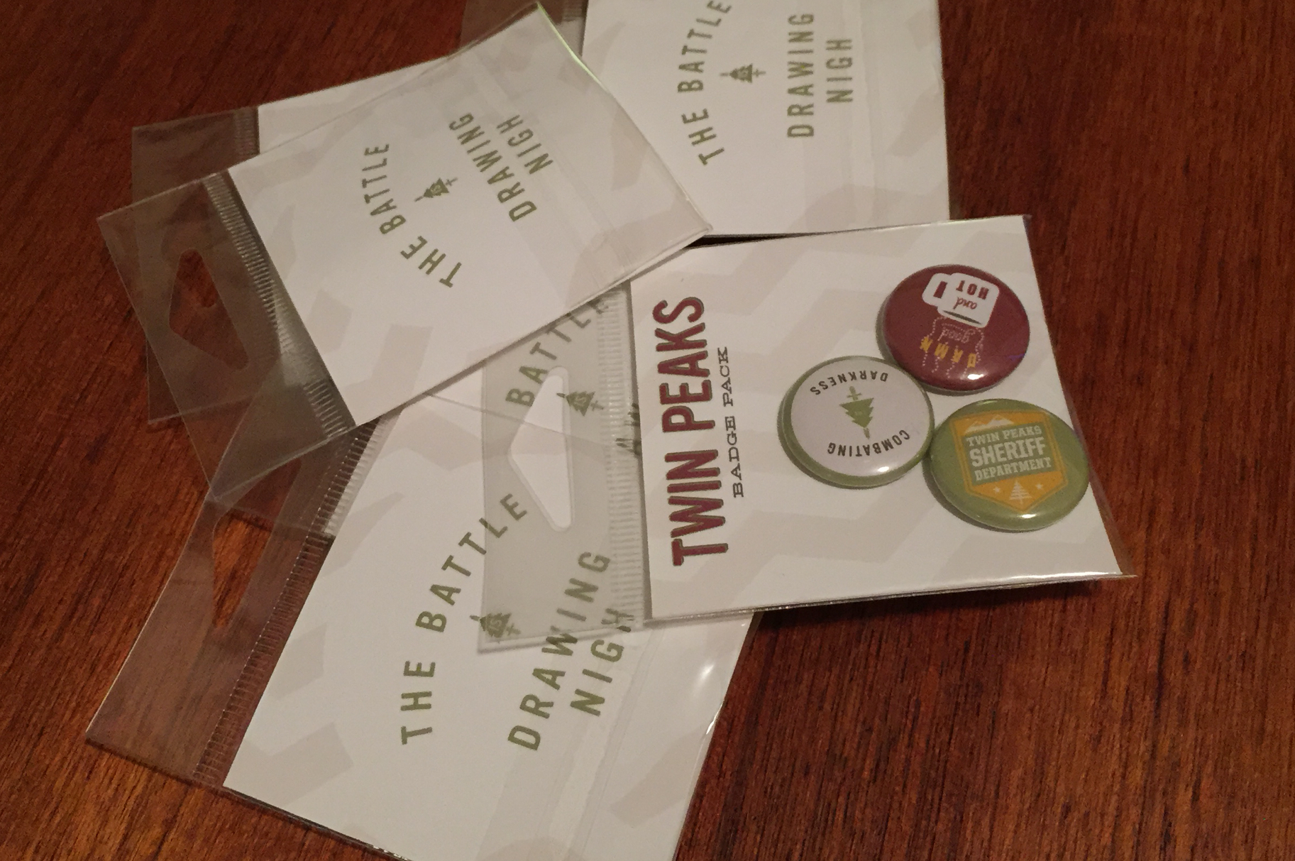 The Battle is Drawing Nigh badge set