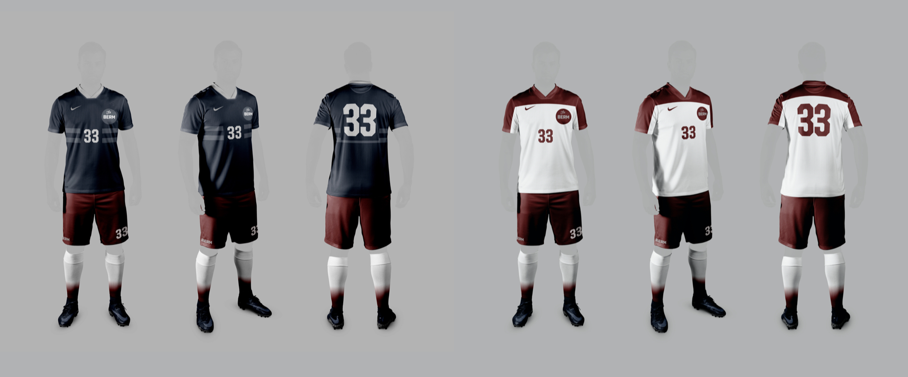 Away and Third soccer uniform