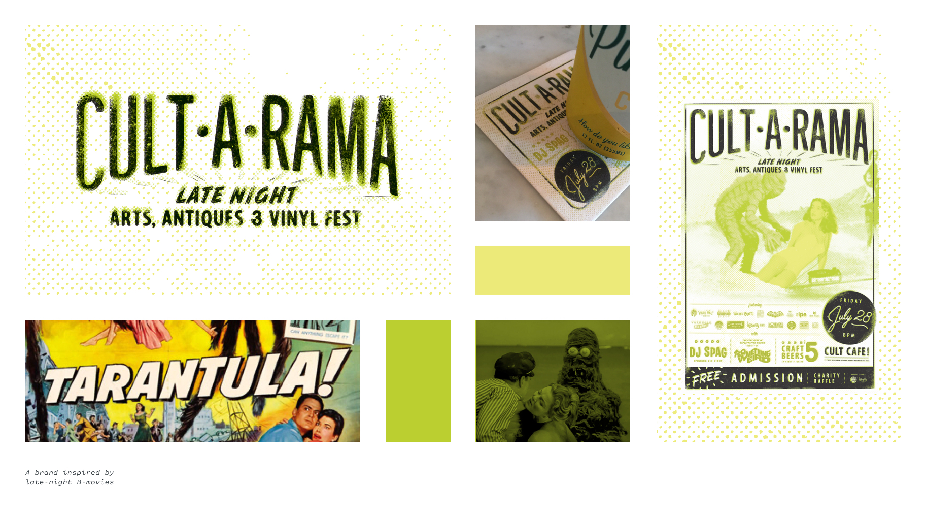 Cult•A•Rama branding examples