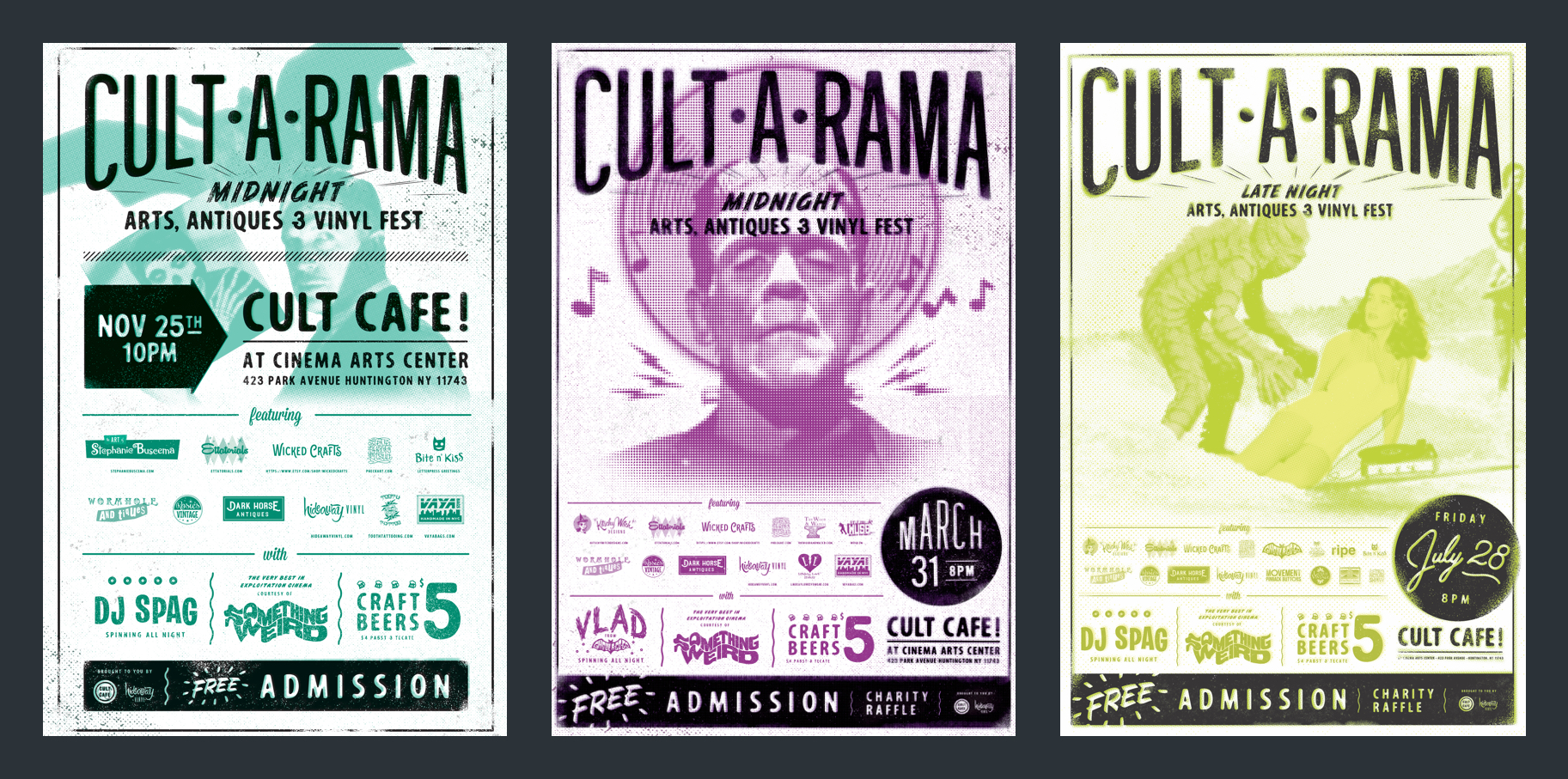 Cult•A•Rama posters