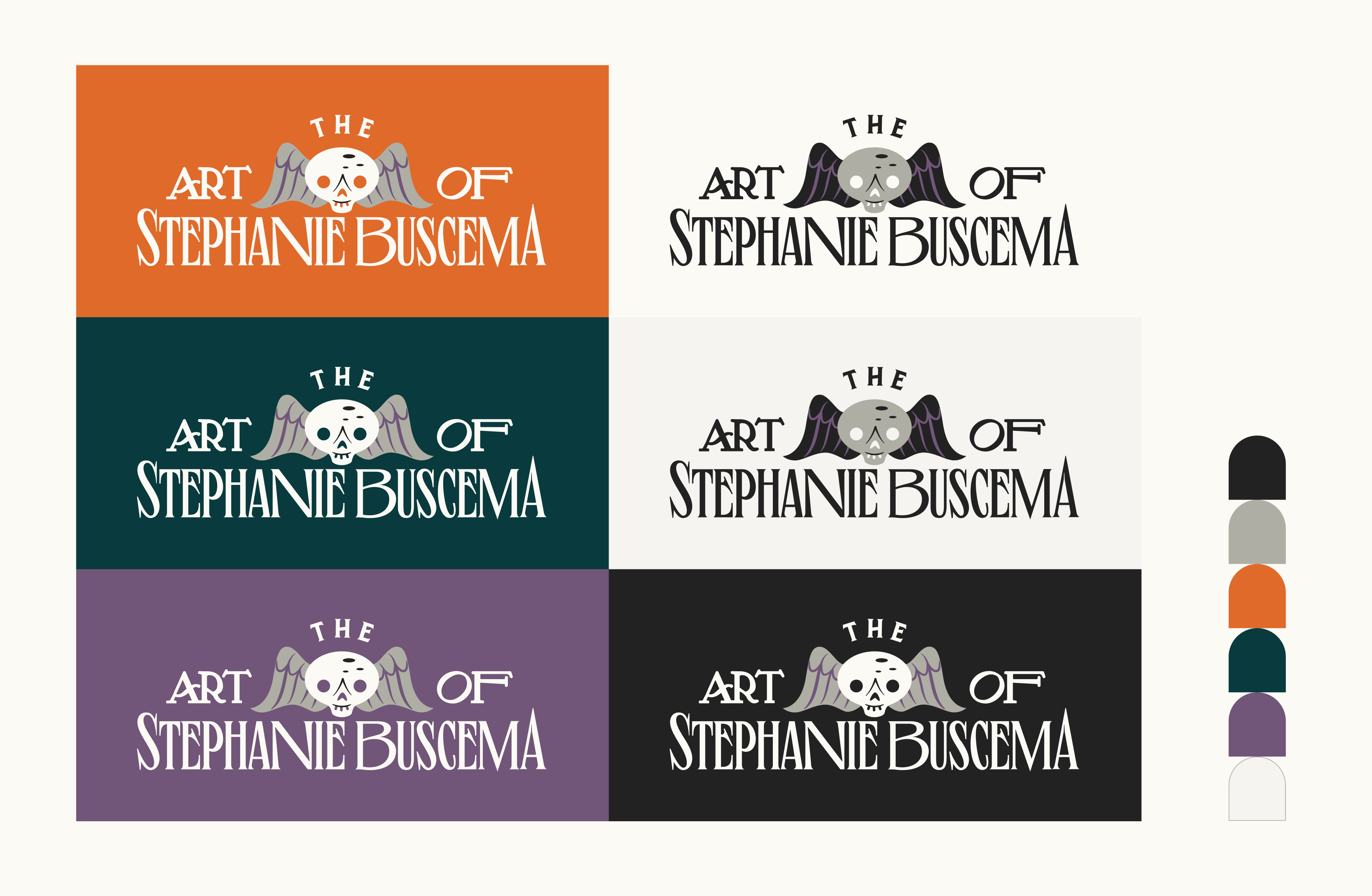 Logo design colorways — The Art of Stephanie Buscema