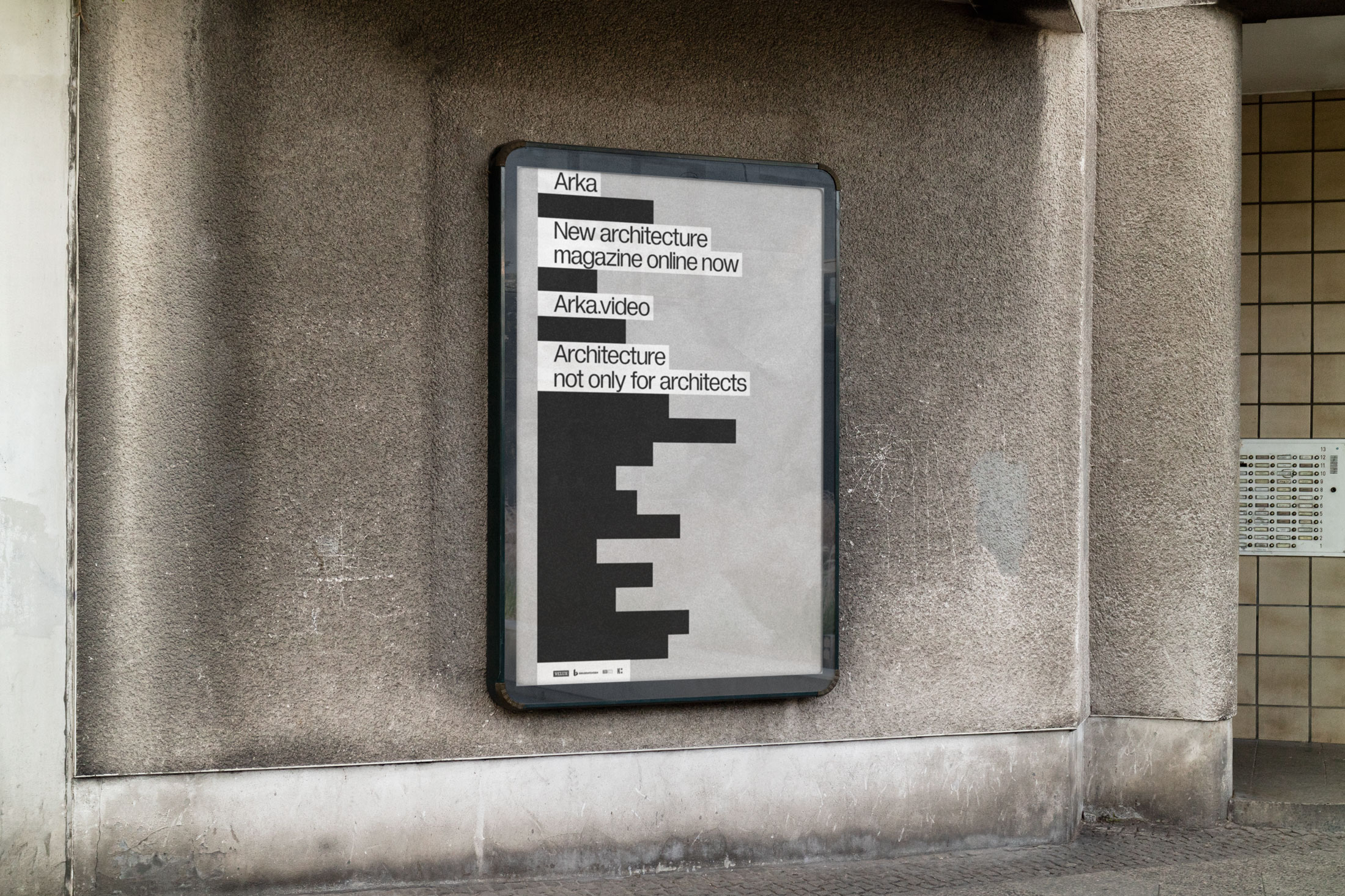 Mockup of a Arka poster.
